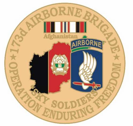 173rd Airborne Brigade 1 1/8" Operation Enduring Freedom Lapel Pin