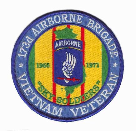 173rd Airborne Brigade 4" Vietnam Veteran Patch