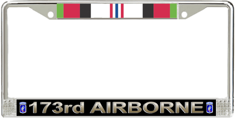 173rd Airborne Brigade Afghanistan Veteran License Plate Frame