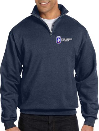 173rd Airborne Brigade Embroidered Quarter-Zip Pullover