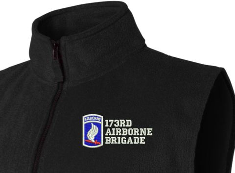 173rd Airborne Brigade Full-Zip Fleece Vest