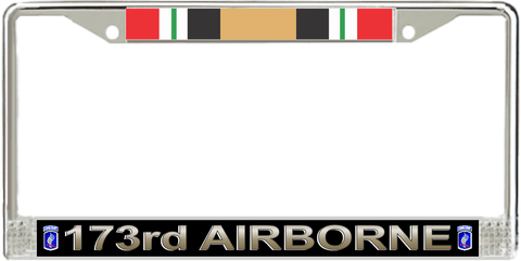 173rd Airborne Brigade Iraq Veteran License Plate Frame