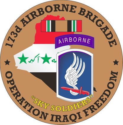 173rd Airborne Brigade OIF Decal