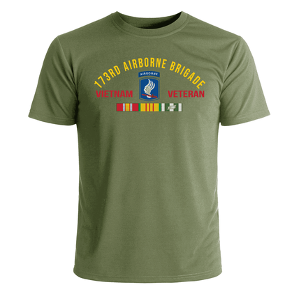 173rd Airborne Brigade Vietnam Veteran with Ribbons T-Shirt