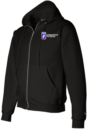173rd Airborne Brigade Afghanistan Veteran Zippered Hoodie