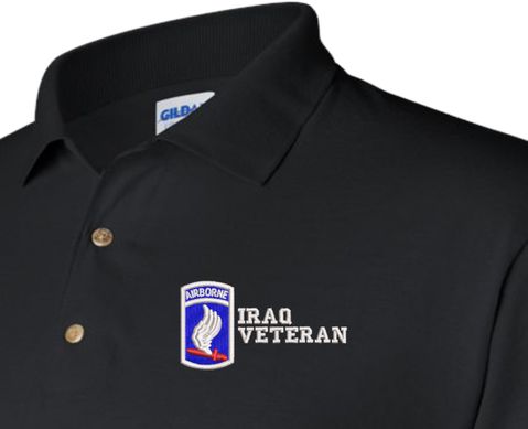 173rd Airborne Brigade Iraq Veteran Polo