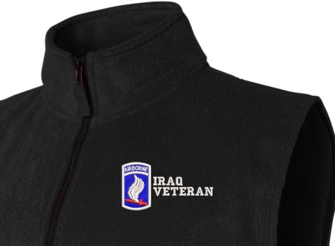 173rd Airborne Brigade Iraq Veteran Full-Zip Fleece Vest