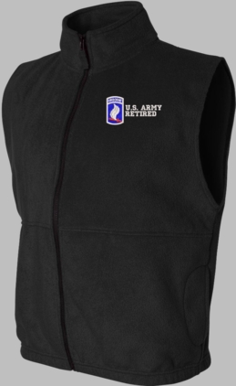 173rd Airborne Brigade Retired Full-Zip Fleece Vest