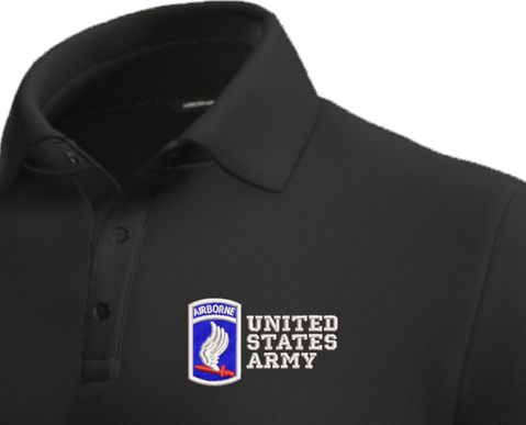 173rd Airborne Brigade United States Army Moisture Wicking Polo