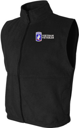 173rd Airborne Brigade Vietnam Veteran Full-Zip Fleece Vest