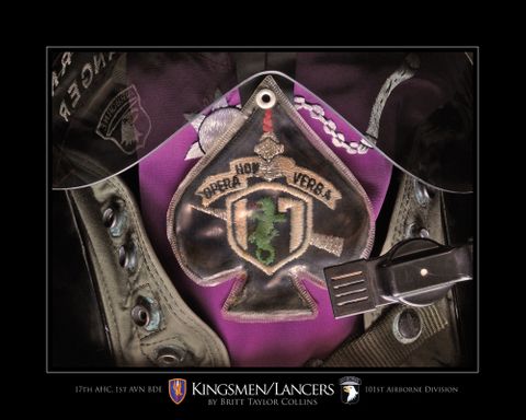 17th AHC 1st AVN BDE Kingsmen/Lancers- VIC Lens Print