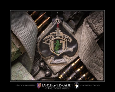 17th AHC 1st AVN BDE Lancers/Kingsmen- VIC Lens Print