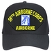 18th Airborne Corps Black Ball Cap Hat