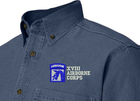 18th Airborne Corps Denim Shirt