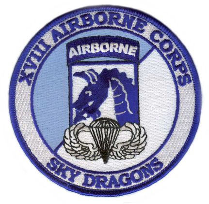 18th Airborne Corps with Jump Wings Patch