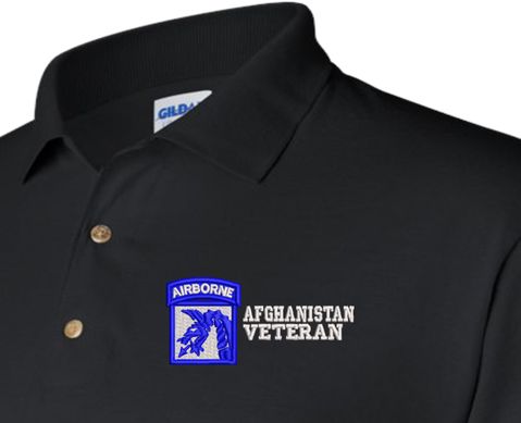 18th Airborne Corps Afghanistan Veteran Polo
