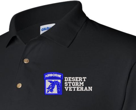 18th Airborne Corps Desert Storm Veteran Polo