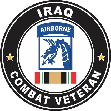 XVIII Airborne Corps Iraq Combat Veteran Decal