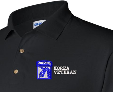 18th Airborne Corps Korea Veteran Polo