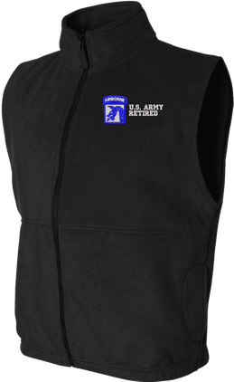 18th Airborne Corps Retired Full-Zip Fleece Vest