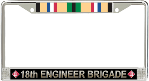 18th Engineer Brigade Gulf War License Plate Frame