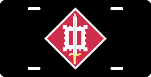 18th Engineer Brigade License Plate