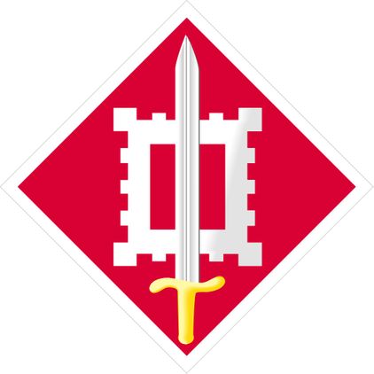 18th Engineer Brigade Patch Vinyl Transfer Decal