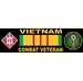 18th Engineer Brigade Vietnam Combat Veteran Bumper Sticker