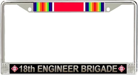18th Engineer Brigade WW2 License Plate Frame