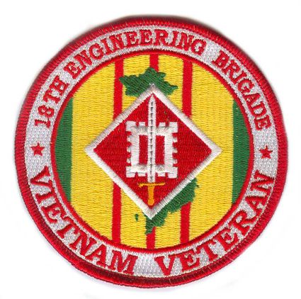 18th Engineering Brigade Vietnam Veteran 4" Patch