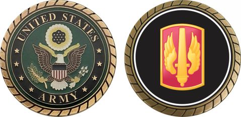U.S. Army 18th Field Artillery Brigade Patch Challenge Coin