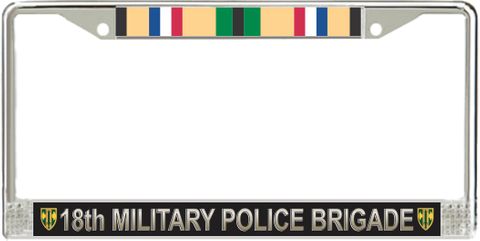 18th Military Police Brigade Gulf War Veteran License Plate Frame