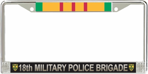 18th Military Police Brigade Vietnam Veteran License Plate Frame