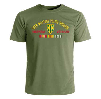 18th Military Police Brigade Vietnam Veteran with Ribbons T-Shirt
