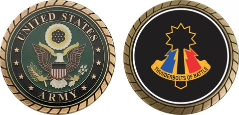 U.S. Army 194th Armor Brigade Unit Crest Challenge Coin