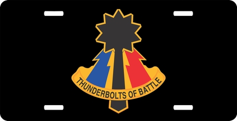 194th Armor Brigade Unit Crest License Plate