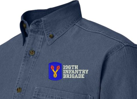 196th Infantry Brigade Denim Shirt