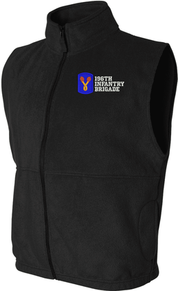 196th Infantry Brigade Full-Zip Fleece Vest