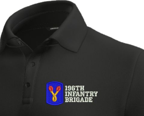 196th Infantry Brigade Moisture Wicking Polo