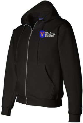 196th Infantry Brigade Zippered Hoodie