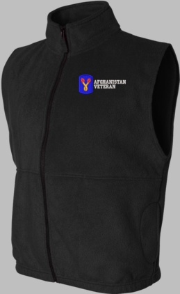 196th Infantry Brigade Afghanistan Veteran Full-Zip Fleece Vest