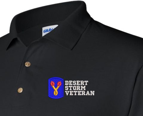 196th Infantry Brigade Desert Storm Veteran Polo