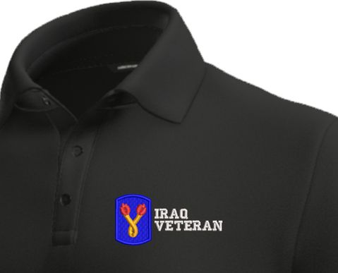 196th Infantry Brigade Iraq Veteran Moisture Wicking Polo
