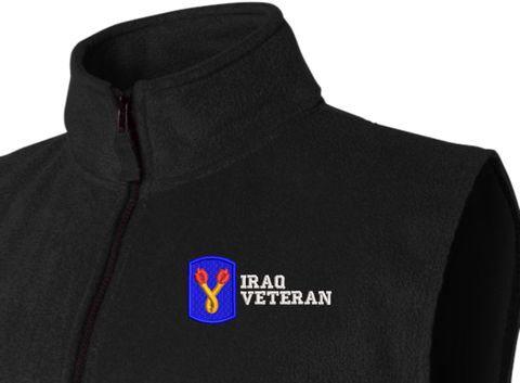 196th Infantry Brigade Iraq Veteran Full-Zip Fleece Vest