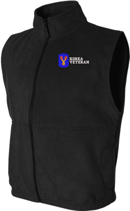 196th Infantry Brigade Korea Veteran Full-Zip Fleece Vest