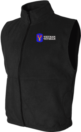 196th Infantry Brigade Vietnam Veteran Full-Zip Fleece Vest