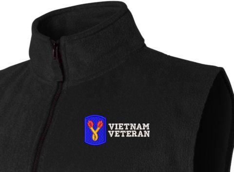 196th Infantry Brigade Vietnam Veteran Full-Zip Fleece Vest