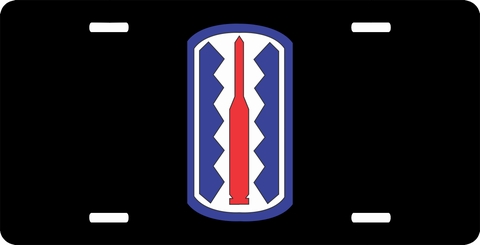 197th Infantry Brigade License Plate