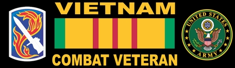 198th Infantry Brigade Vietnam Combat Veteran Bumper Sticker