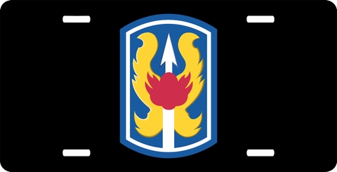 199th Infantry Brigade License Plate